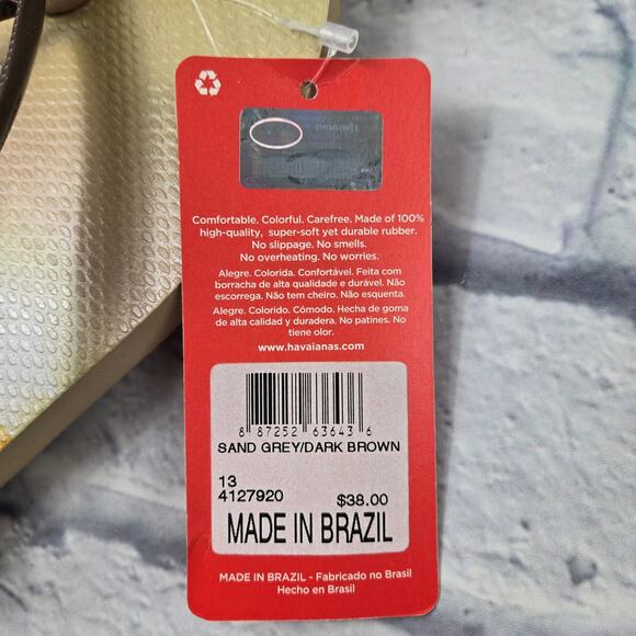 NWT Men's Havaianas Hype Sunset Surfing Flip Flop size 13 Beach Vacation Summer - Picture 5 of 8